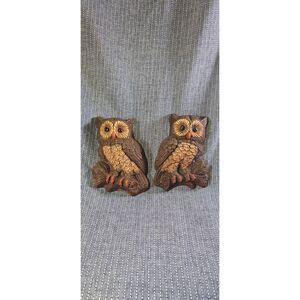 Vintage 1970s molded foam or resin owl